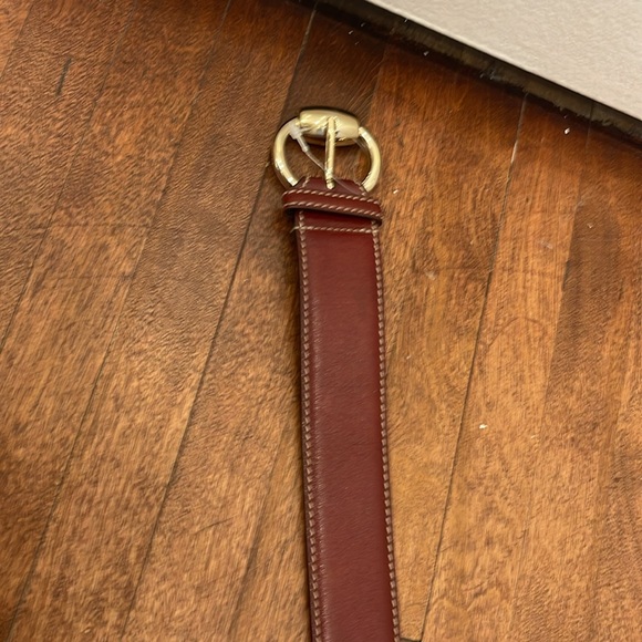 Authentic Gucci Bordeaux leather belt RARE belt - Picture 4 of 5
